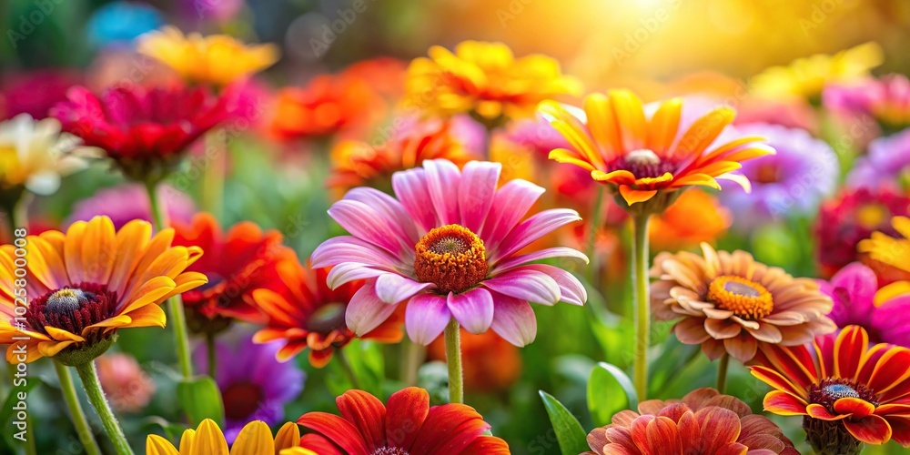 Close-up photos of colorful flowers in natural settings Close-up photos of colorful flowers in natural settings