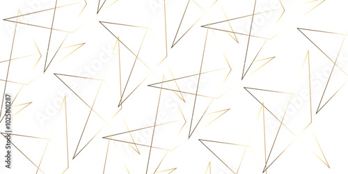 Abstract background with liens and triangles shape on white background. White and golden geometric overlapping rectangle pattern Geometric background soft shadows as patten ..White polygon textured .