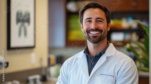 A dentist providing green, sustainable practices while specializing in sports-related oral injuries, promoting eco-conscious dental care for active lifestyles.