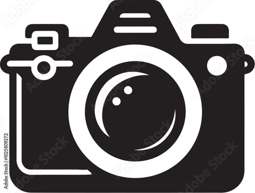 Camera Silhouette Vector Illustration
