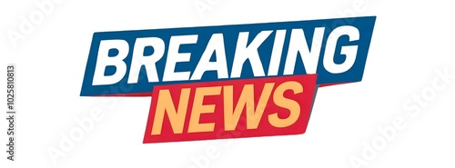 Wallpaper Mural BREAKING NEWS creative banner,minimalistic flat vector illustration,plain background Torontodigital.ca