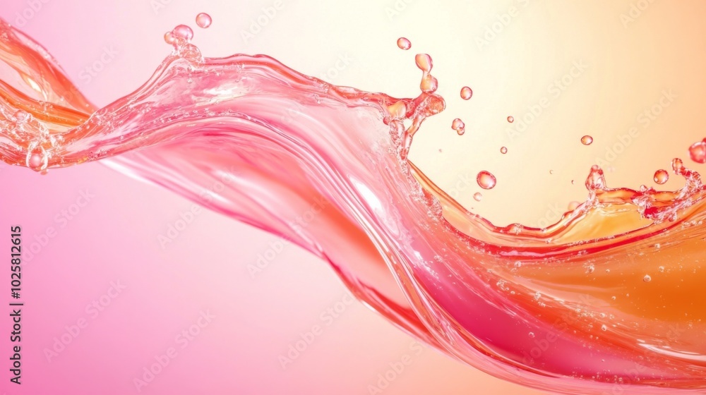 Fluid Art in Pink and Orange Fluid Art in Pink and Orange