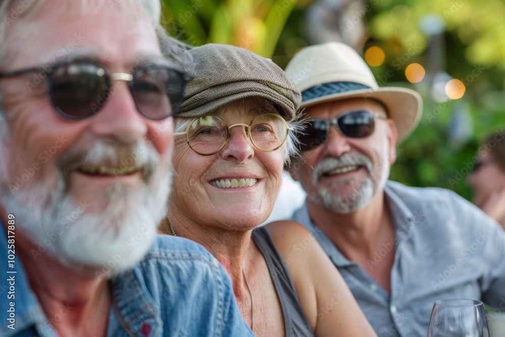 Portrait of a senior couple at a restaurant. Focus on the glasses. Portrait of a senior couple at a restaurant. Focus on the glasses.