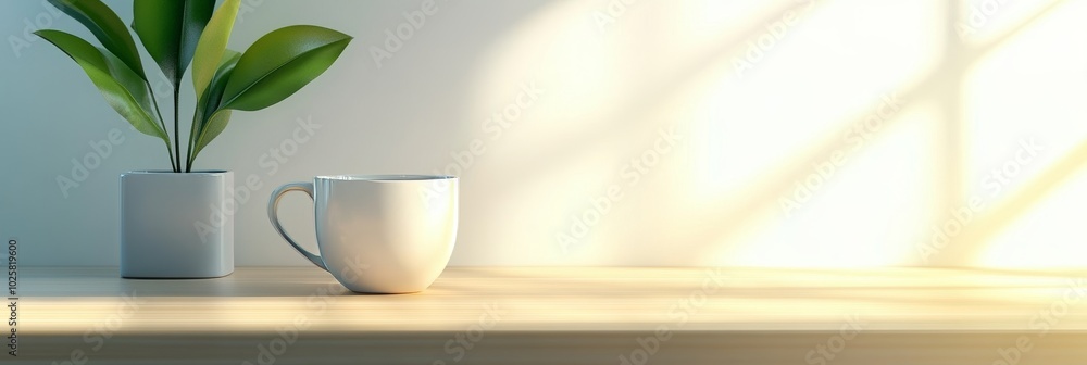 Beautiful Wooden Tabletop In Bright Kitchen Beautiful Wooden Tabletop In Bright Kitchen