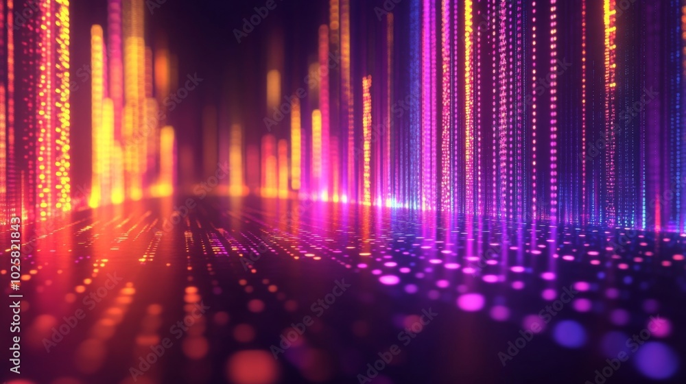 Abstract Neon Light Display Abstract Neon Light Display