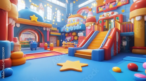 Wallpaper Mural Colorful Indoor Play Area Torontodigital.ca