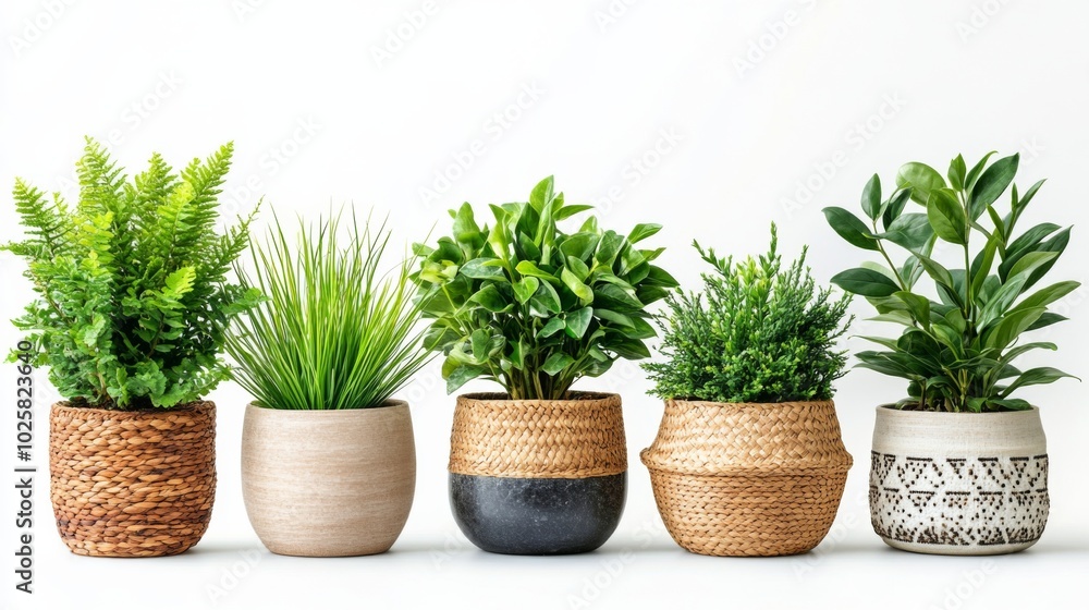 Indoor Plants in Stylish Pots Indoor Plants in Stylish Pots