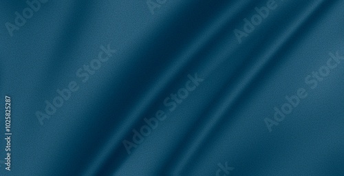 Blue fabric silk Minimalist texture for aesthetic background beautiful abstract background gradient fresh color With noise for banner 