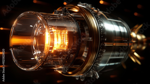 The EmDrive is a proposed engine that uses electromagnetism to propel spacecraft.  It's a futuristic idea, and while it's still in its early stages, some believe it could revolutionize space travel. photo