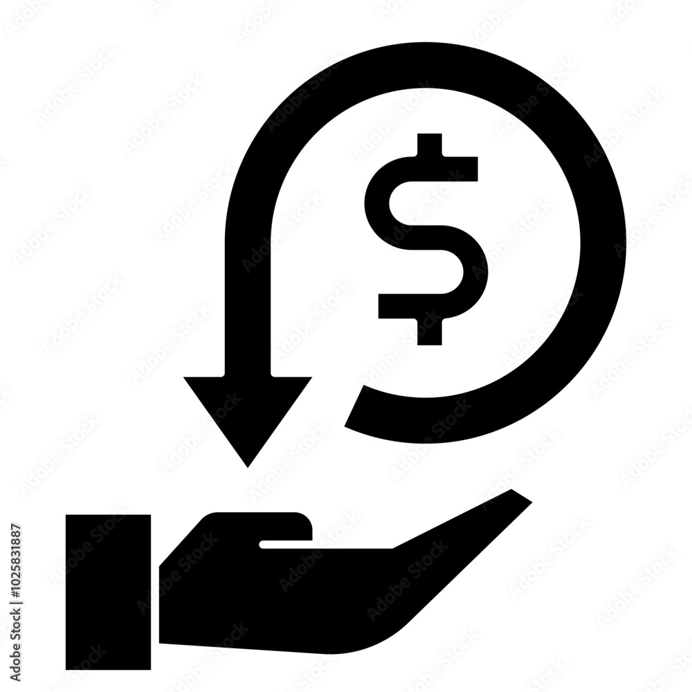 ROI, return of investment icon ROI, return of investment icon