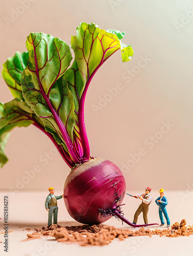 miniature vegetable poster