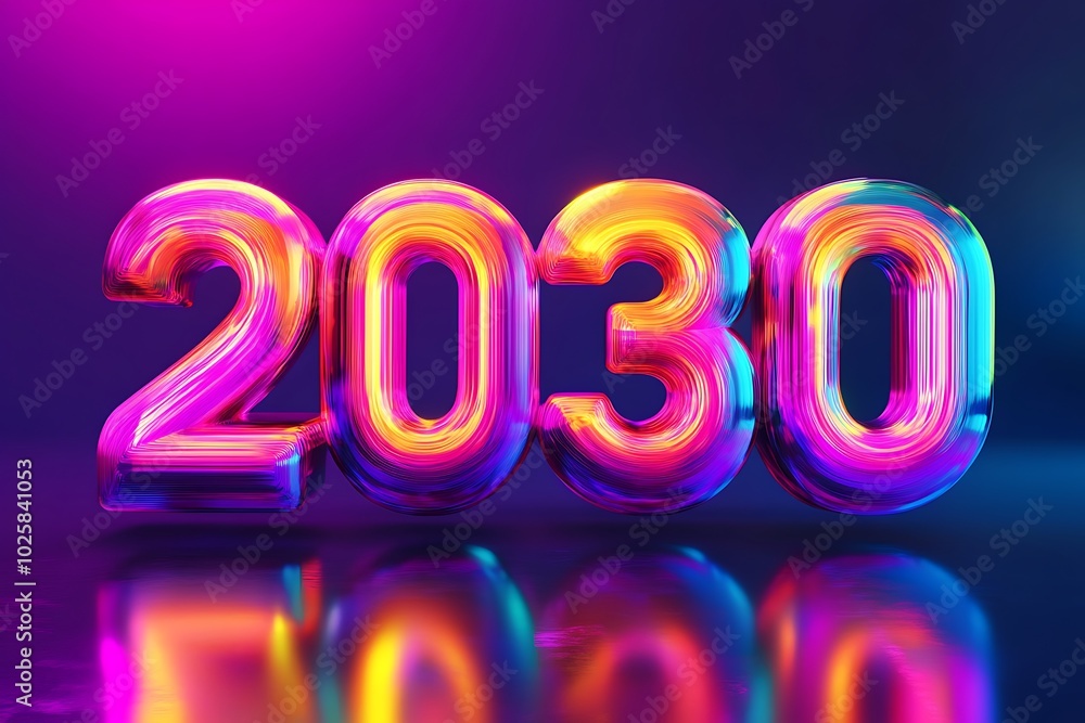 Happy New Year text And background. Happy New Year text And background.
