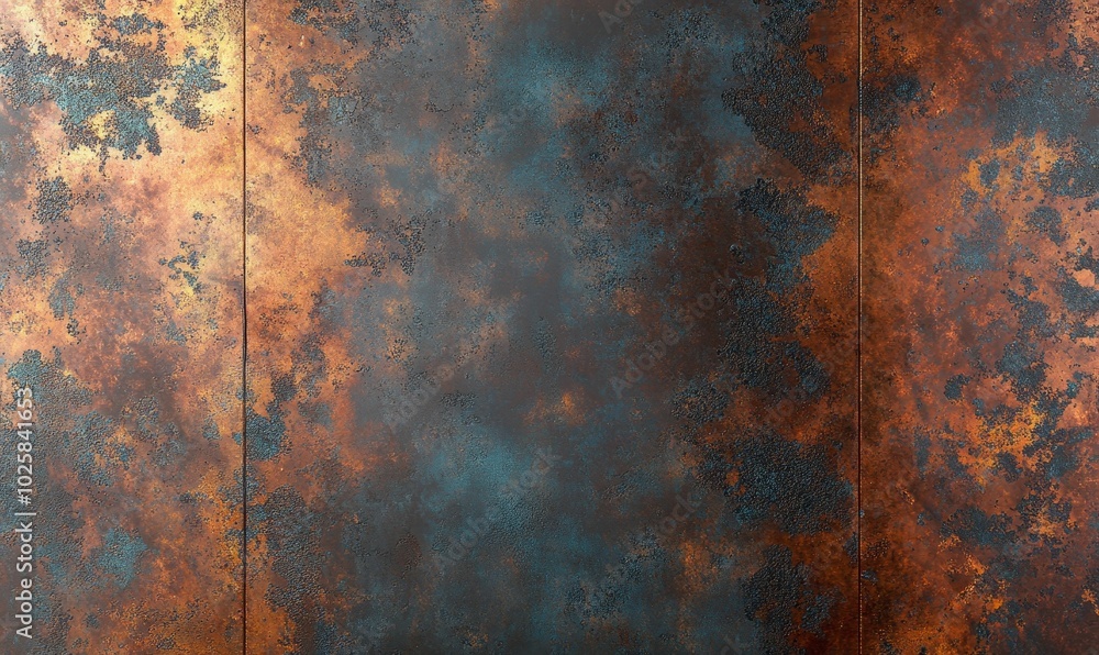 Rustic metal surface with copper tones. Rustic metal surface with copper tones.