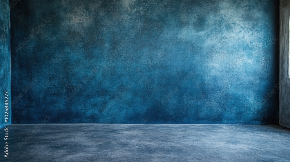 The Blue Textured Wall The Blue Textured Wall