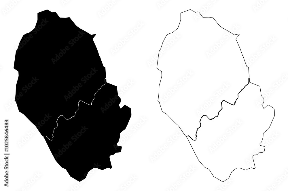 Lilongwe City (Republic of Malawi, Central Region) map vector illustration, scribble sketch City of Lilongwe map Lilongwe City (Republic of Malawi, Central Region) map vector illustration, scribble sketch City of Lilongwe map