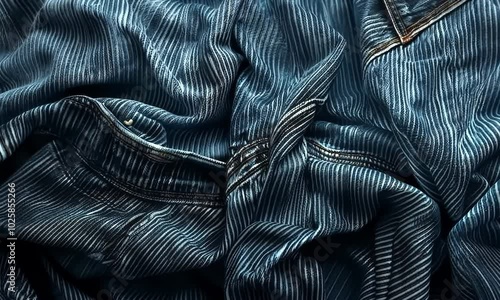 Wallpaper Mural A blue and white striped shirt with a zipper Video Torontodigital.ca