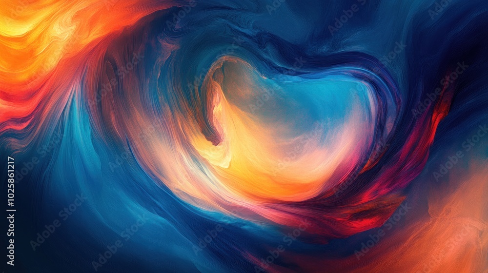 A vibrant abstract swirl of colors, evoking emotion and creativity. A vibrant abstract swirl of colors, evoking emotion and creativity.