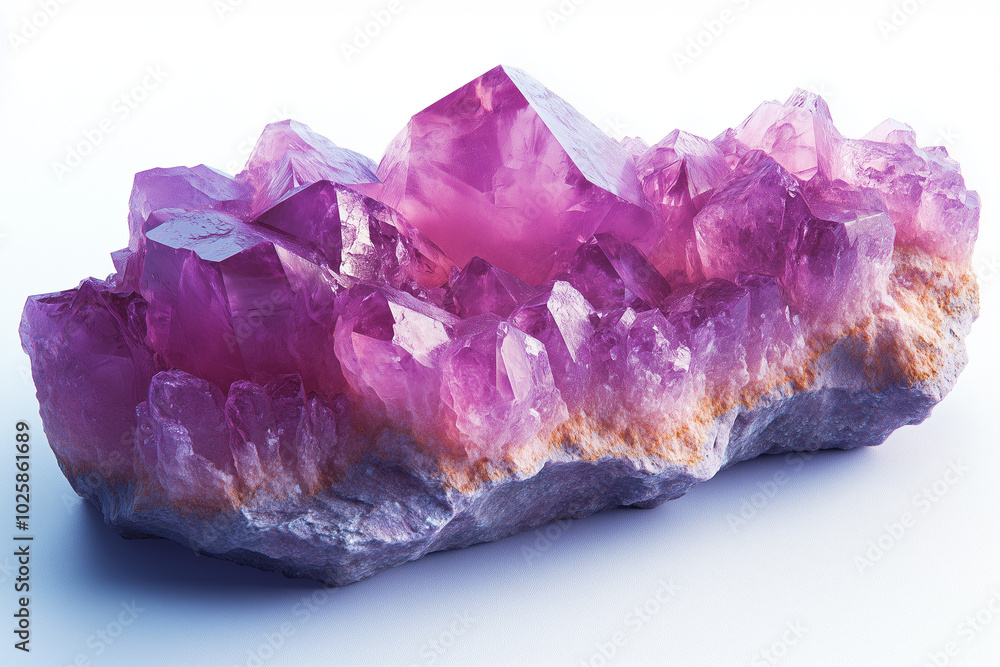 Fototapeta premium amethyst isolated on white background