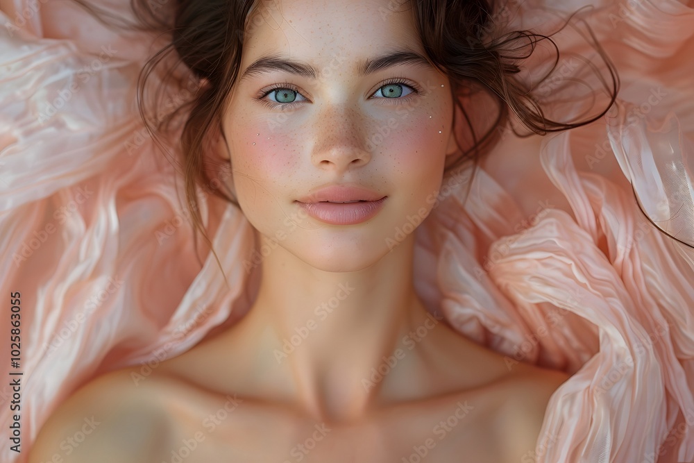 Natural Beauty Portrait with Blue Eyes Natural Beauty Portrait with Blue Eyes