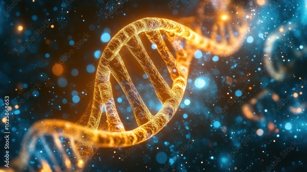A Golden DNA Strand in a Cosmic Setting A Golden DNA Strand in a Cosmic Setting