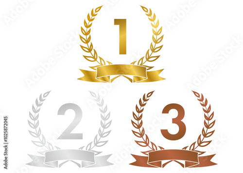 ランキングアワード、月桂樹、ローレルのアイコンセット15