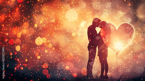 Lovers Day Background, Rendered Style, Lovers Day, 3D Background