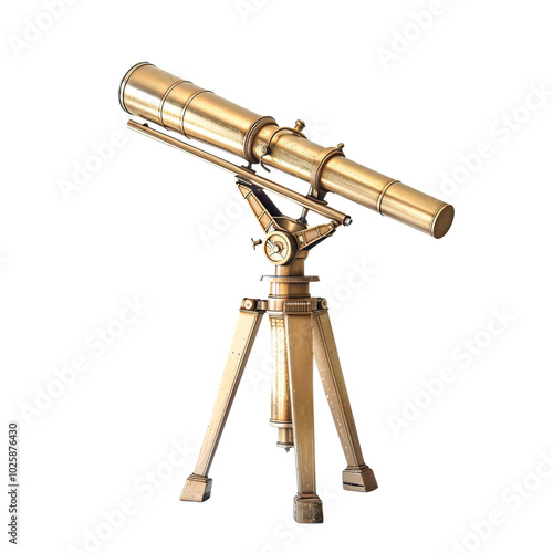 telescope isolated on white