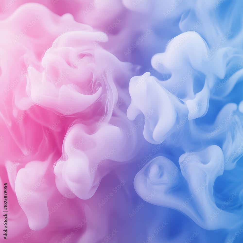 Fototapeta premium pink and blue smoke