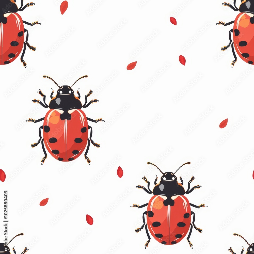 cute ladybug style image, minimalistic, white background. ai generated cute ladybug style image, minimalistic, white background. ai generated