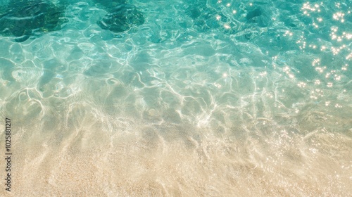 Sparkling Turquoise Waters with Gentle Ripples