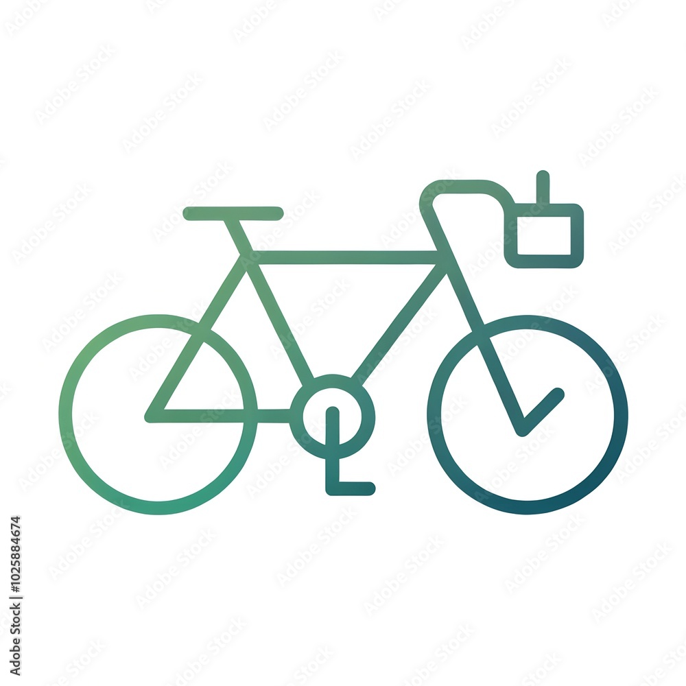 bicycle icon on white bicycle icon on white