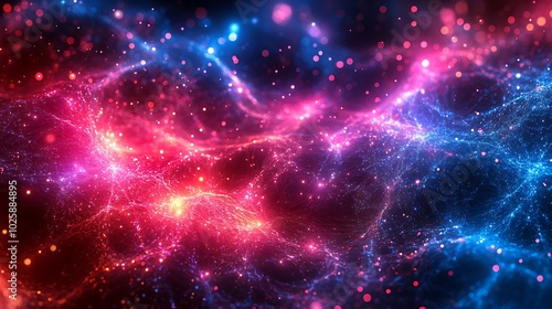 Wallpaper Mural Abstract cosmic background with vibrant colors and lights. Torontodigital.ca