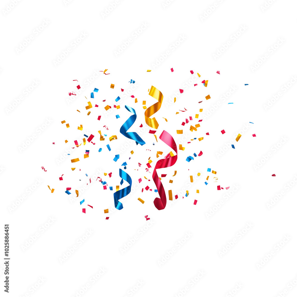 confetti on white background confetti on white background