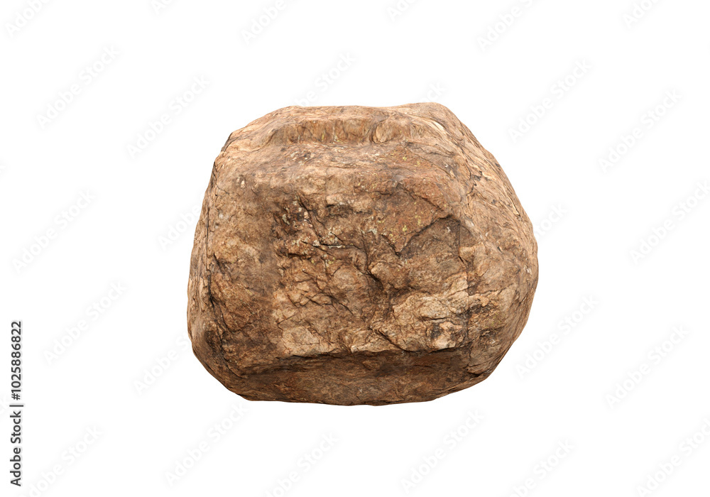 Brown Rock Stone Podium, transparent background Brown Rock Stone Podium, transparent background