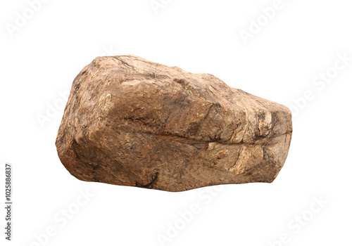 Brown Rock Stone Podium, transparent background