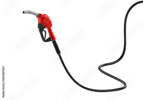gasoline injector gasoline pump, transparent background