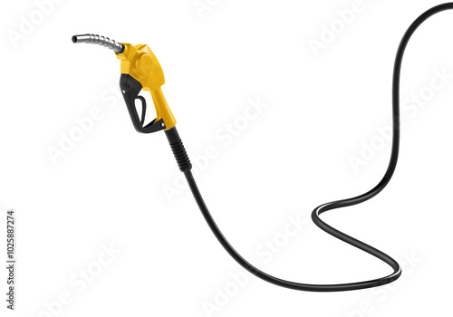 gasoline injector gasoline pump, transparent background