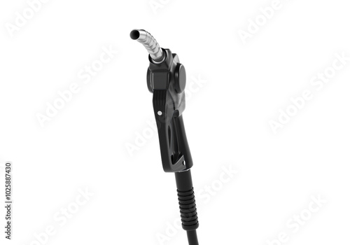 gasoline injector gasoline pump, transparent background