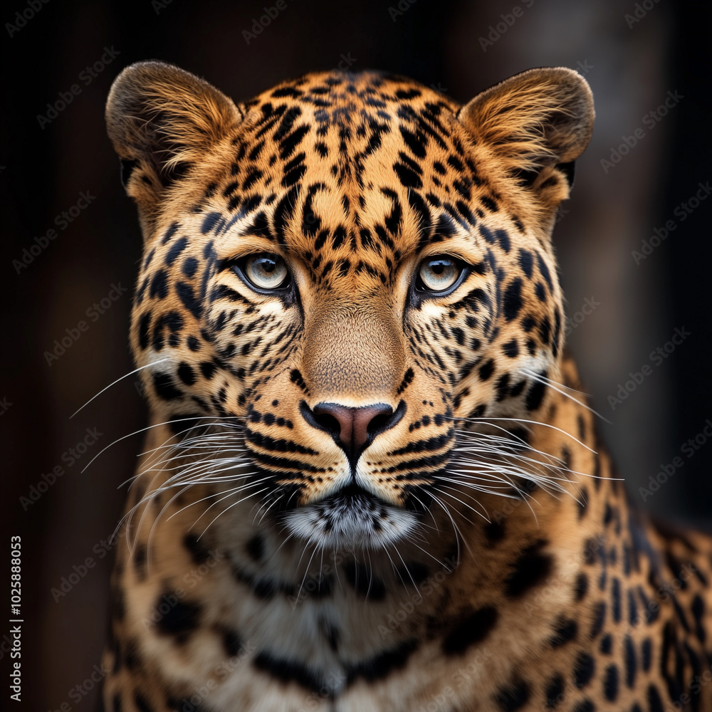 Naklejka premium portrait of a leopard