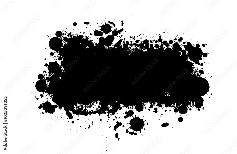 Splatter Paint Texture . Black Spray Blot of Ink. Place illustration Over any Object to Create Grungy Effect . hand drawn. Not AI, Vector Splatter Paint Texture . Black Spray Blot of Ink. Place illustration Over any Object to Create Grungy Effect . hand drawn. Not AI, Vector