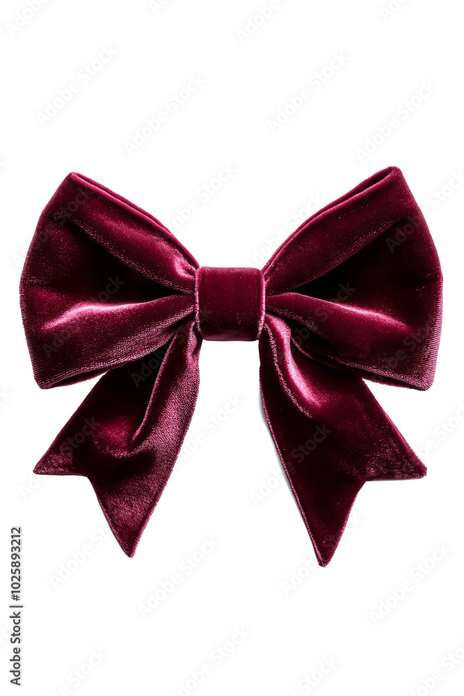 Elegant velvet bow with rich color detail Elegant velvet bow with rich color detail