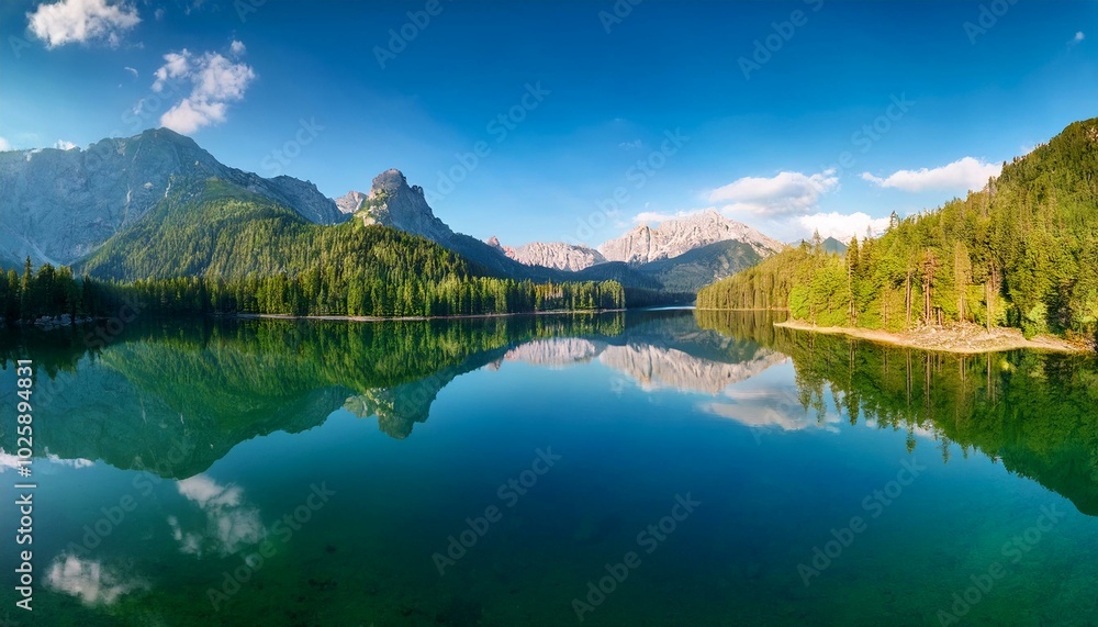 Fototapeta premium The serene landscape invites contemplation and relaxation. 