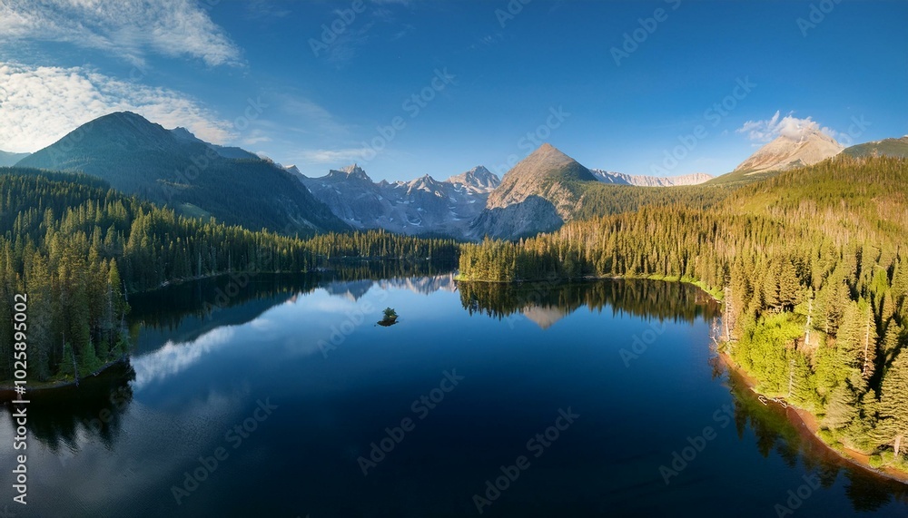 Obraz premium Each season transforms the lakeside into a new wonder.