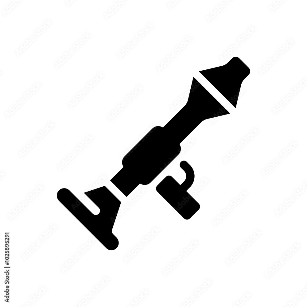 Rocket icon. Black silhouette. Side view. Vector simple flat design Rocket icon. Black silhouette. Side view. Vector simple flat design