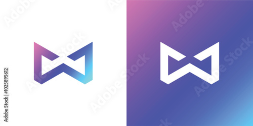 letter W logo simple initial w monogram logo vector template