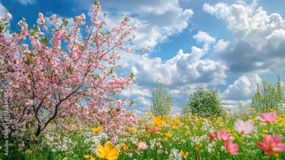 Obraz premium Blooming Springtime Meadow