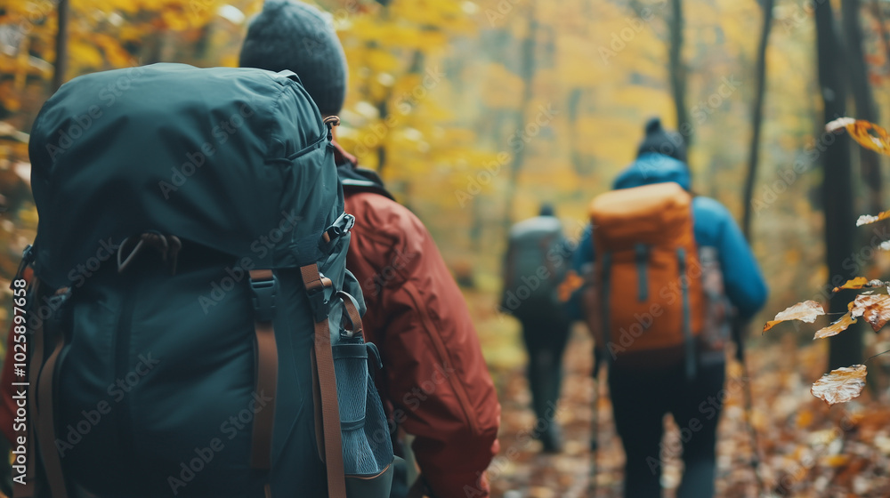 Fototapeta premium person in the woods