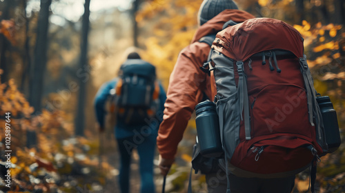 hiking in the mountains