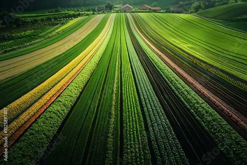 An agriculture model that promotes sustainability in farming by rotating crops, integrating livestock, and recycling biowaste.