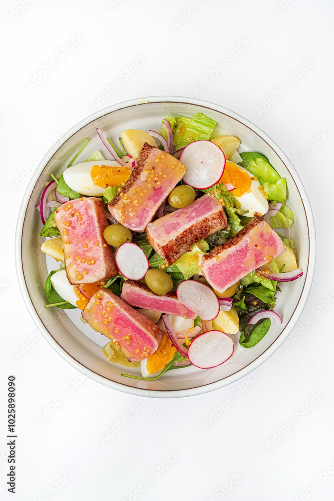 tuna salad in the bowl